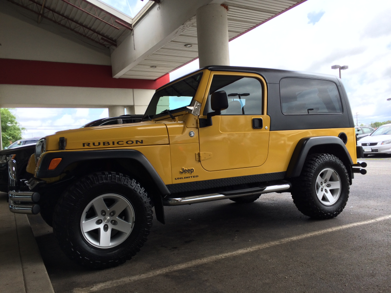 At the dealership in 2014.